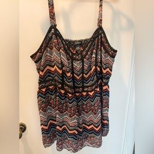 Torrid Black and Red Floral Dress